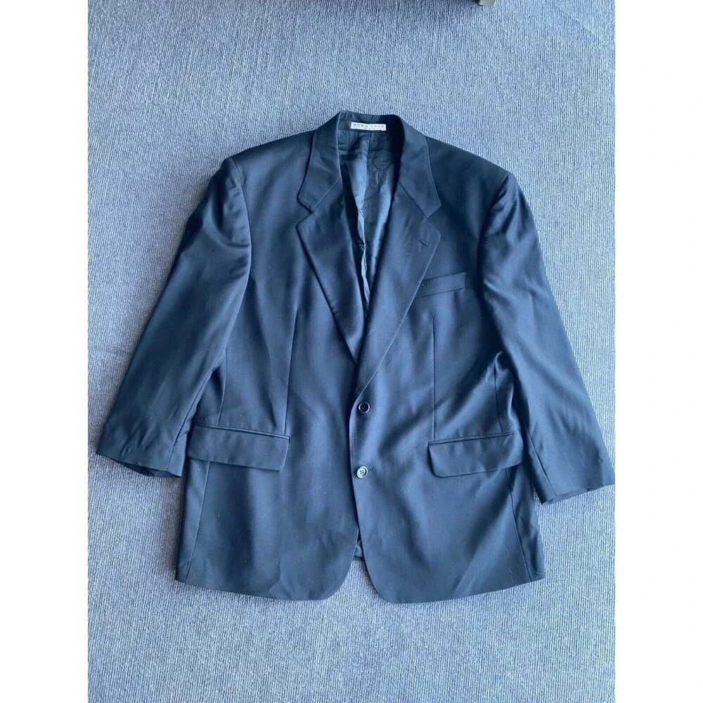 Hugo Boss Mens Blazer Ing Loro Piano Wool Blue 42SH  Apollon Coat Jacket USA